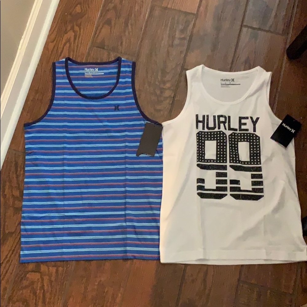 NWT 2 Hurley Youth Large Tank Tops